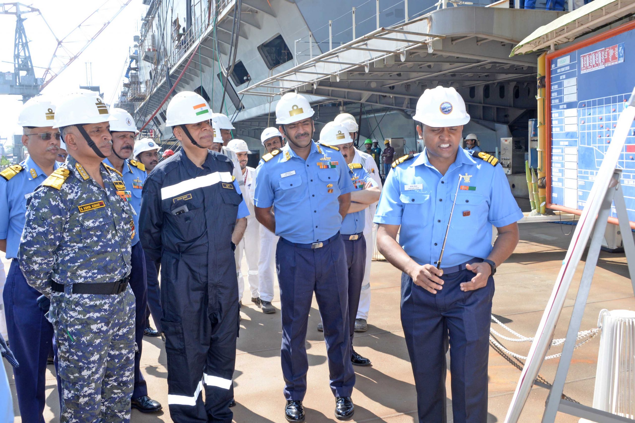 Defence Secretary Ajay Kumar Reviews The Progress Of India’s Indigenous Aircraft Carrier, Basin Trials To Commence Soon