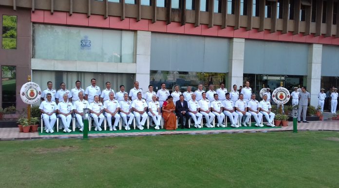 Indian Defence Minister Nirmala Sitharaman Lauds The Indian Navy For Its Focus On Indigenization During The Naval Commander’s Conference 2018